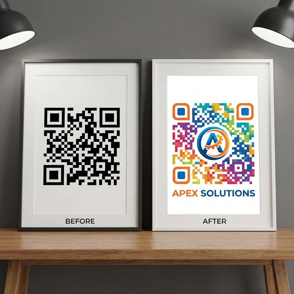 How to Add a Logo to QR Code Without Breaking It example